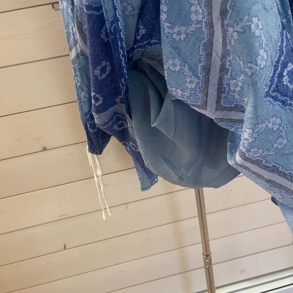035 Free People Day Dreaming Mini in Blue Combo NWT Size Small - Picture 9 of 12